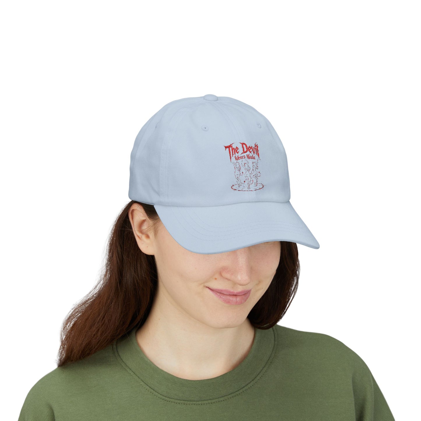 THE DEVIL WEARS NADA Dad Cap — Embroidered Retro Graphic Hat