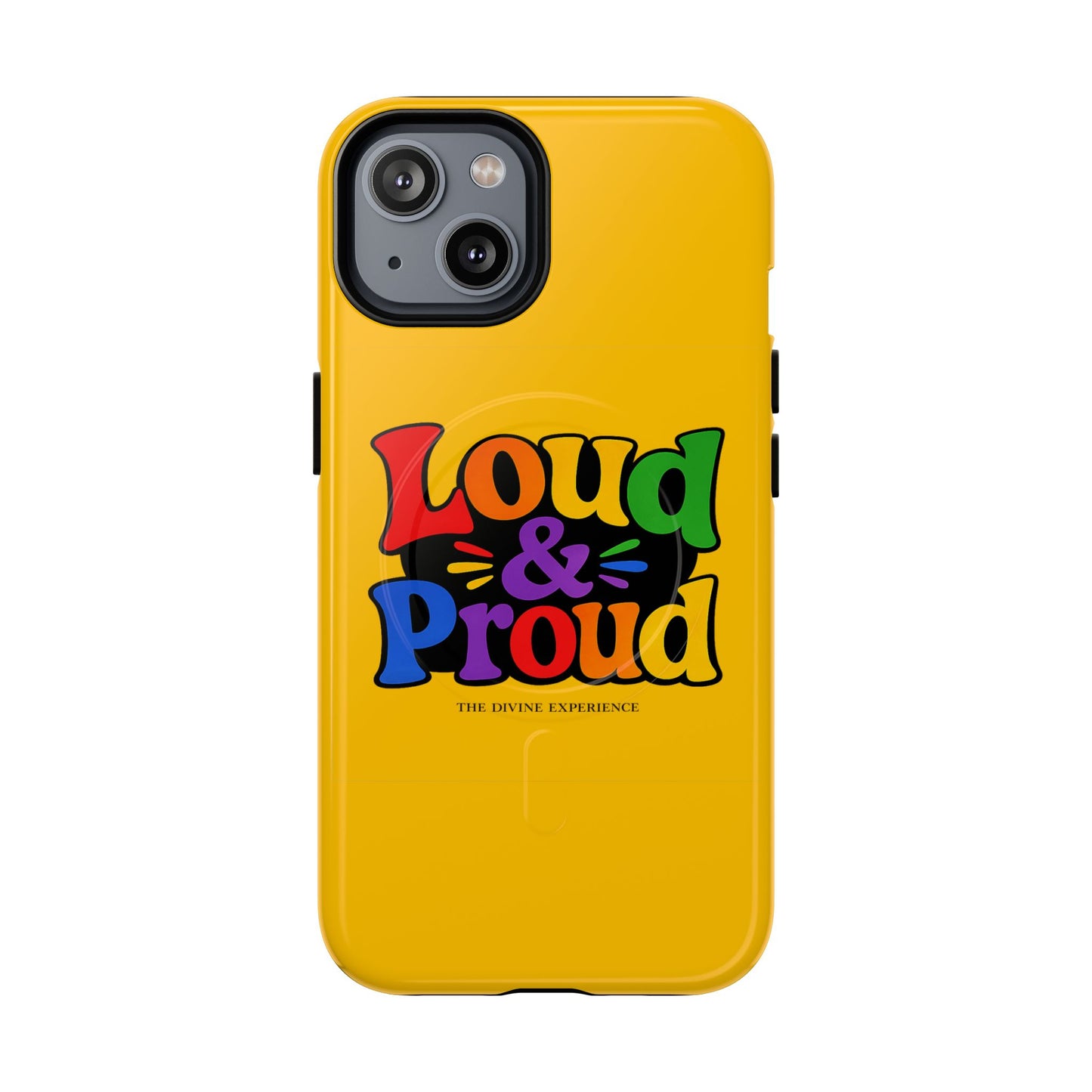 LOUD & PROUD LGBTQ Tough Magnetic Phone Case — Colorful Retro Pride Design