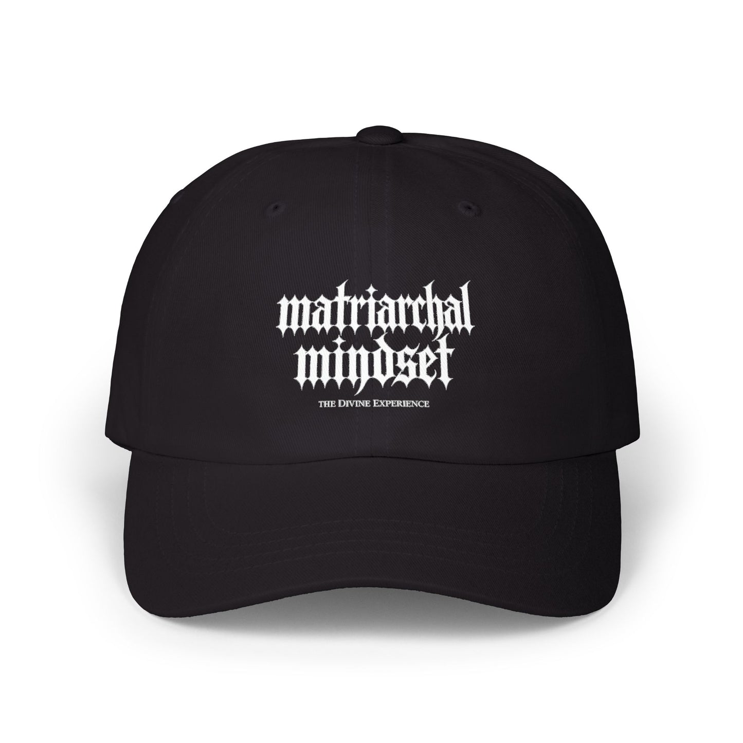 MATRIARCHAL MINDSET Embroidered Dad Cap — Feminist Statement Baseball Hat