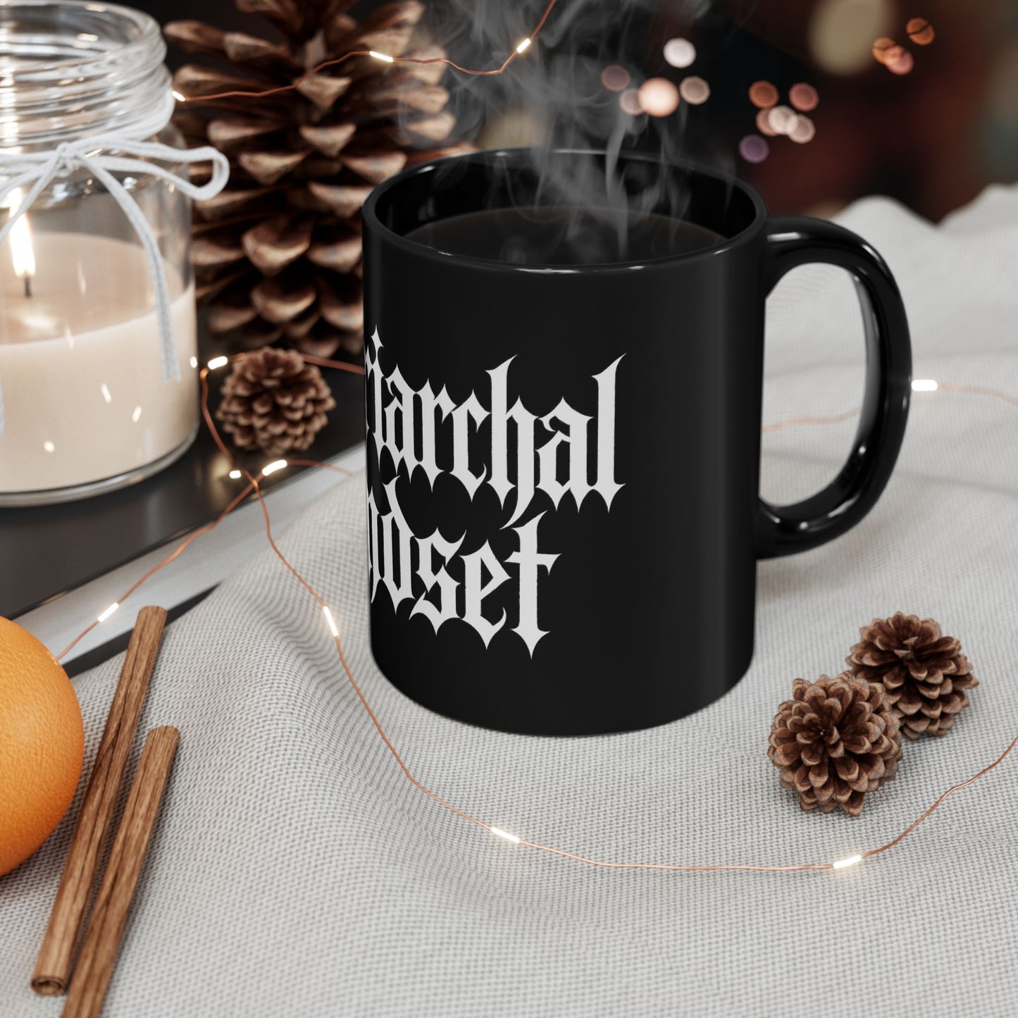 MATRIARCHAL MINDSET Black Mug