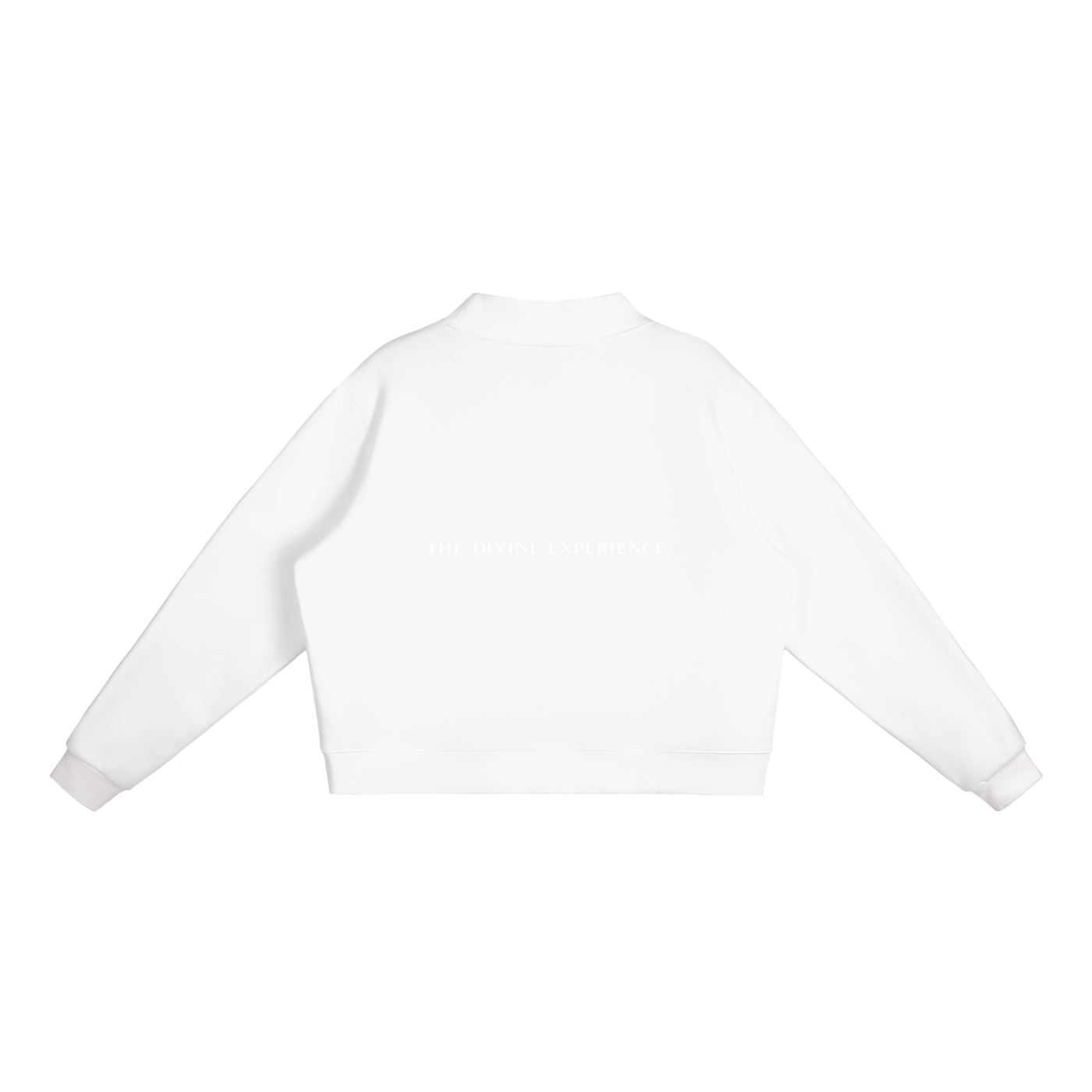 MATRIARCHAL MINDSET Essential Fleece Mock-Neck Crew Sweatshirt