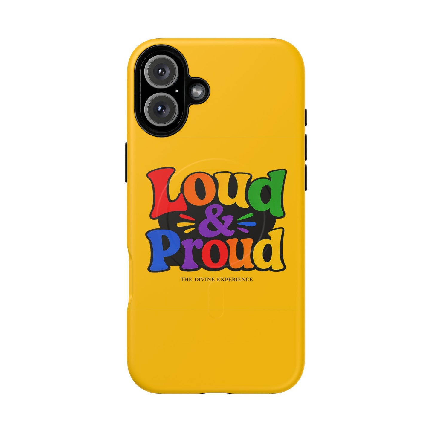 LOUD & PROUD LGBTQ Tough Magnetic Phone Case — Colorful Retro Pride Design