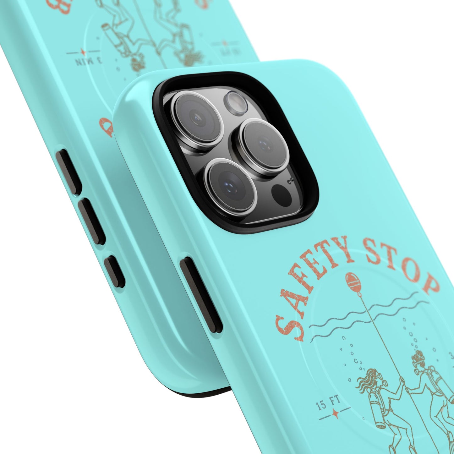 SAFETY STOP SOCIAL CLUB SCUBA Phone Case — Scuba Diving Graphic Tough Magnetic Case