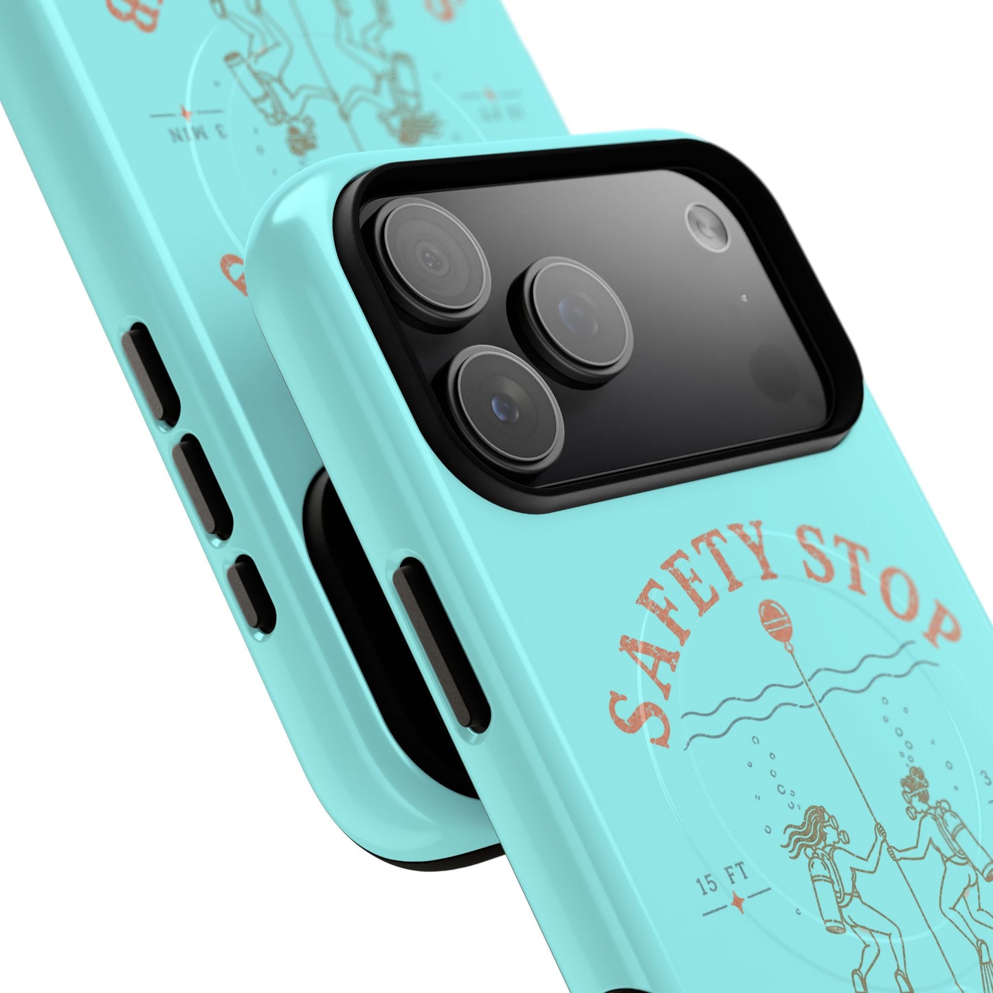 SAFETY STOP SOCIAL CLUB SCUBA Phone Case — Scuba Diving Graphic Tough Magnetic Case