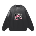 100% THAT SWITCH Sunfade Drop-Shoulder Cotton Sweatshirt