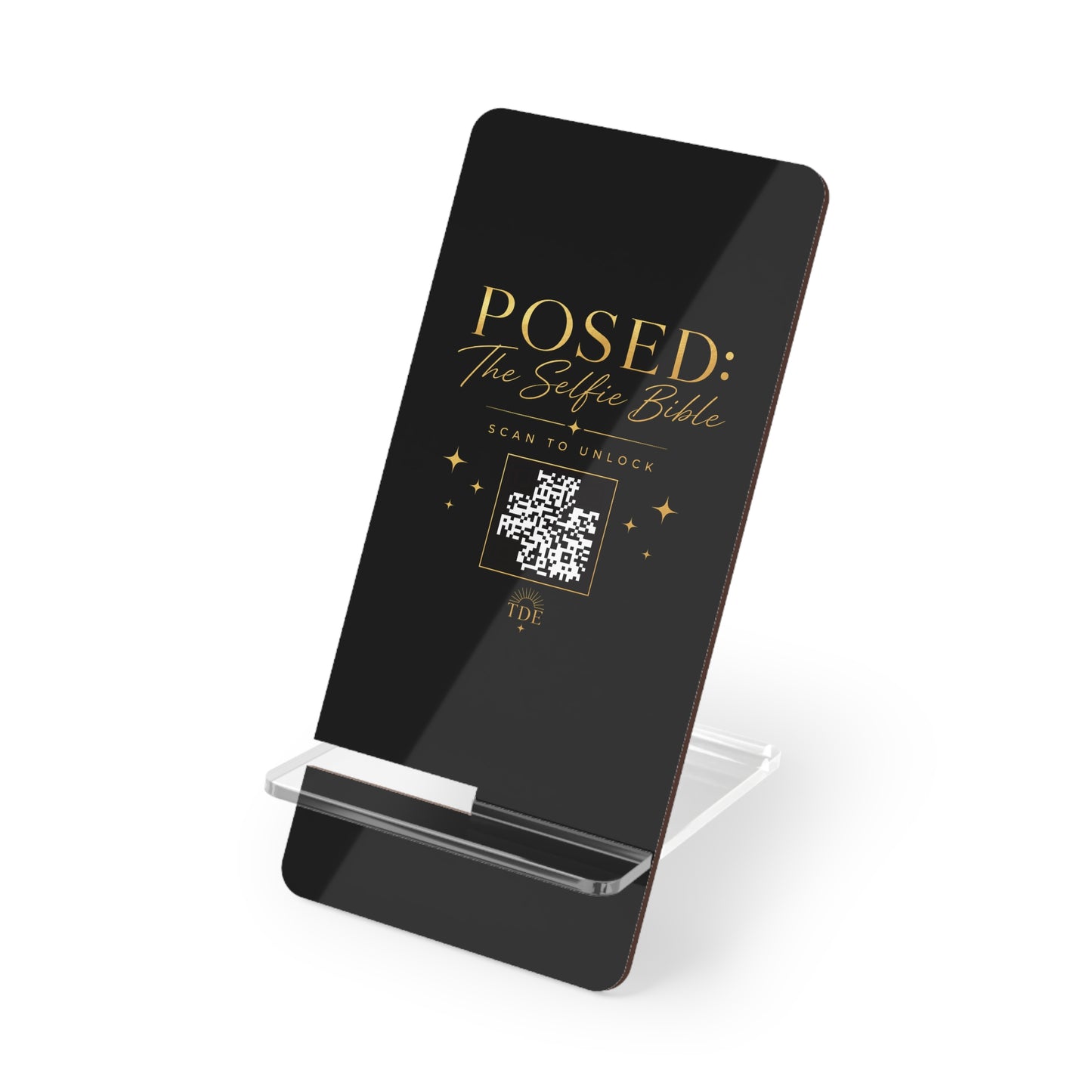 POSED: The Selfie Bible SMARTPHONE DISPLAY STAND with LUXURY ACCESS QR CODE INCLUDED