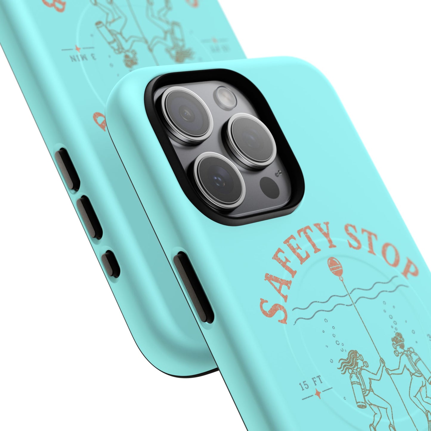SAFETY STOP SOCIAL CLUB SCUBA Phone Case — Scuba Diving Graphic Tough Magnetic Case