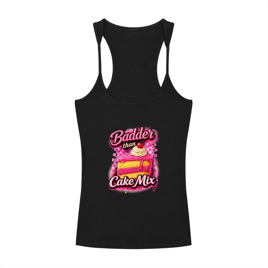 CAKE MIX Slim Fit Ribbed Racerback Tank Top