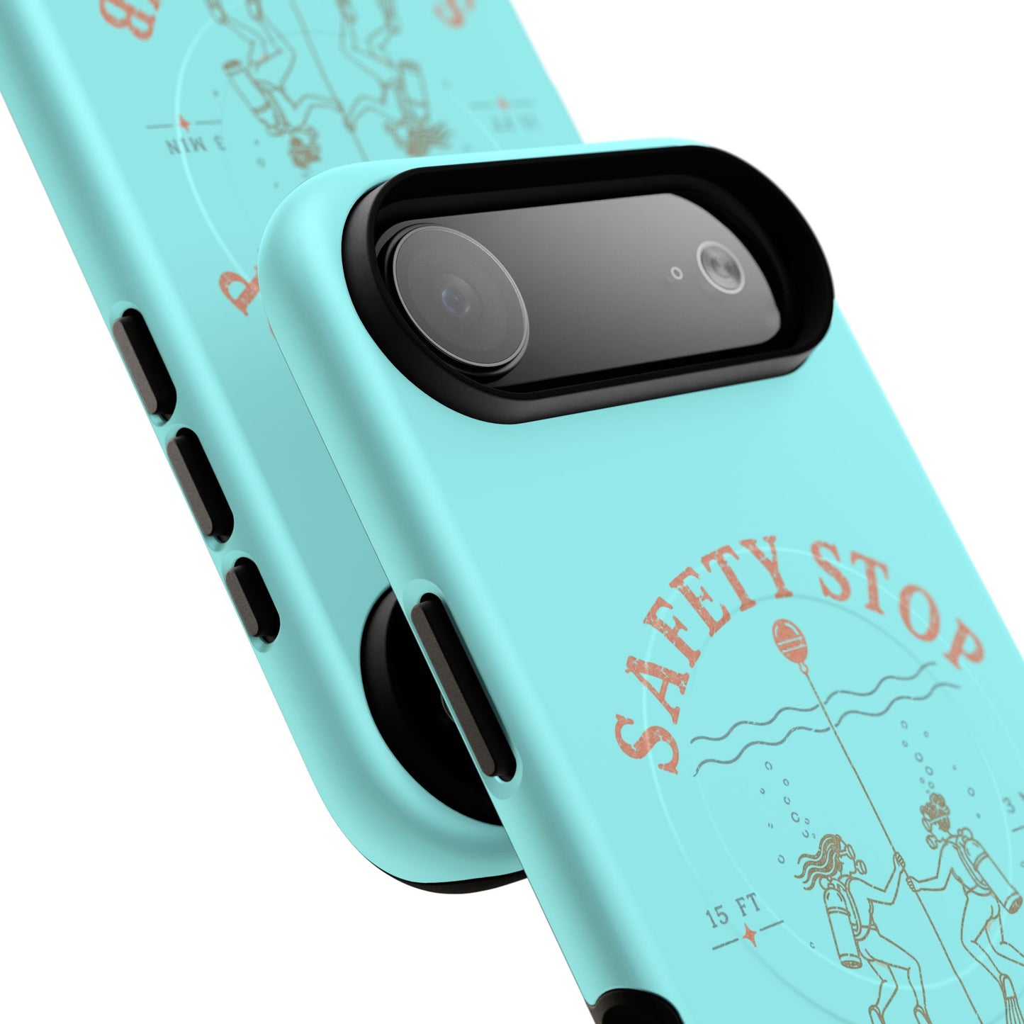 SAFETY STOP SOCIAL CLUB SCUBA Phone Case — Scuba Diving Graphic Tough Magnetic Case