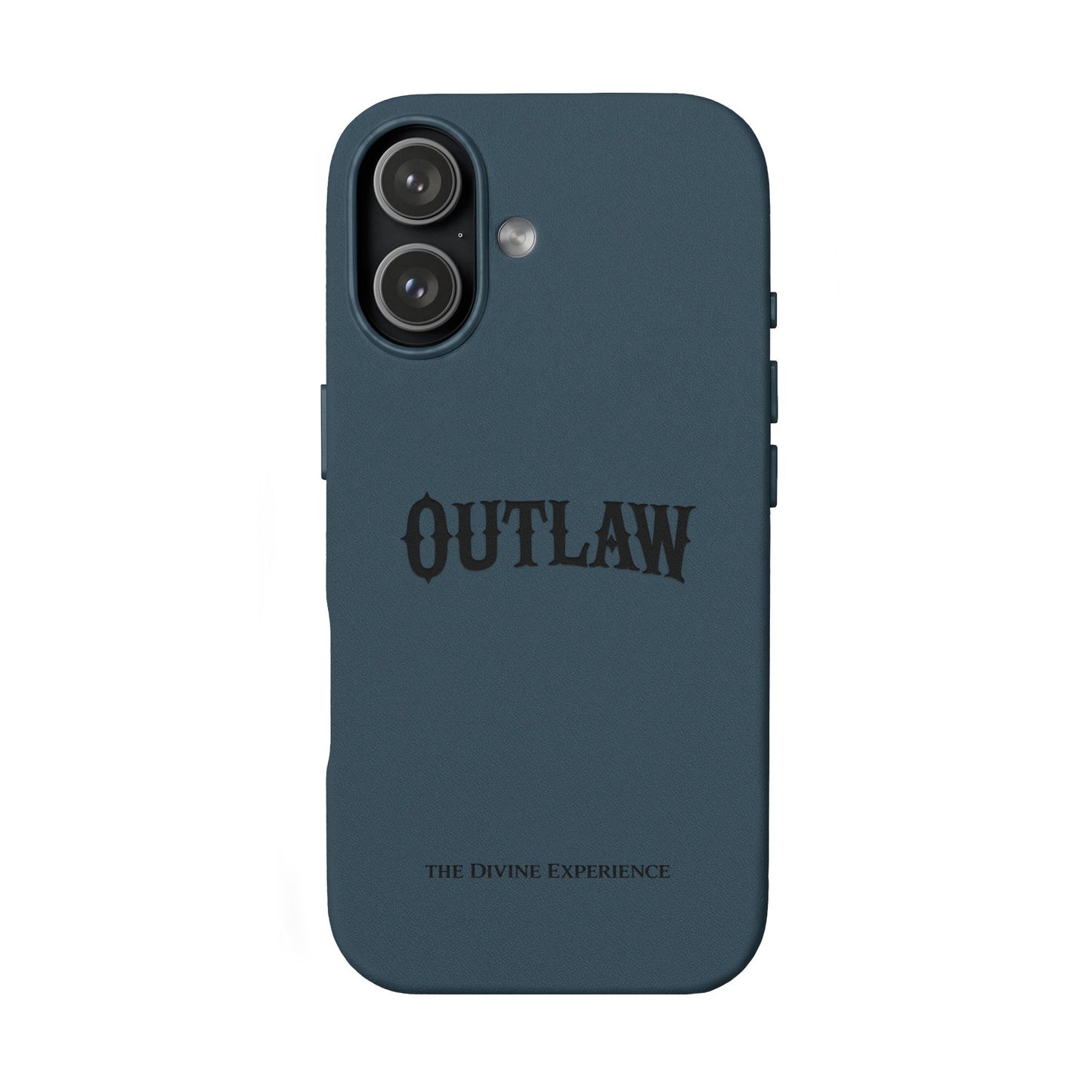 OUTLAW Engraved PU Leather Phone Case — Slim Protective Cover