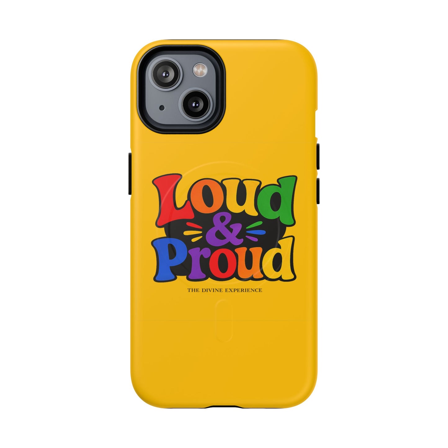 LOUD & PROUD LGBTQ Tough Magnetic Phone Case — Colorful Retro Pride Design