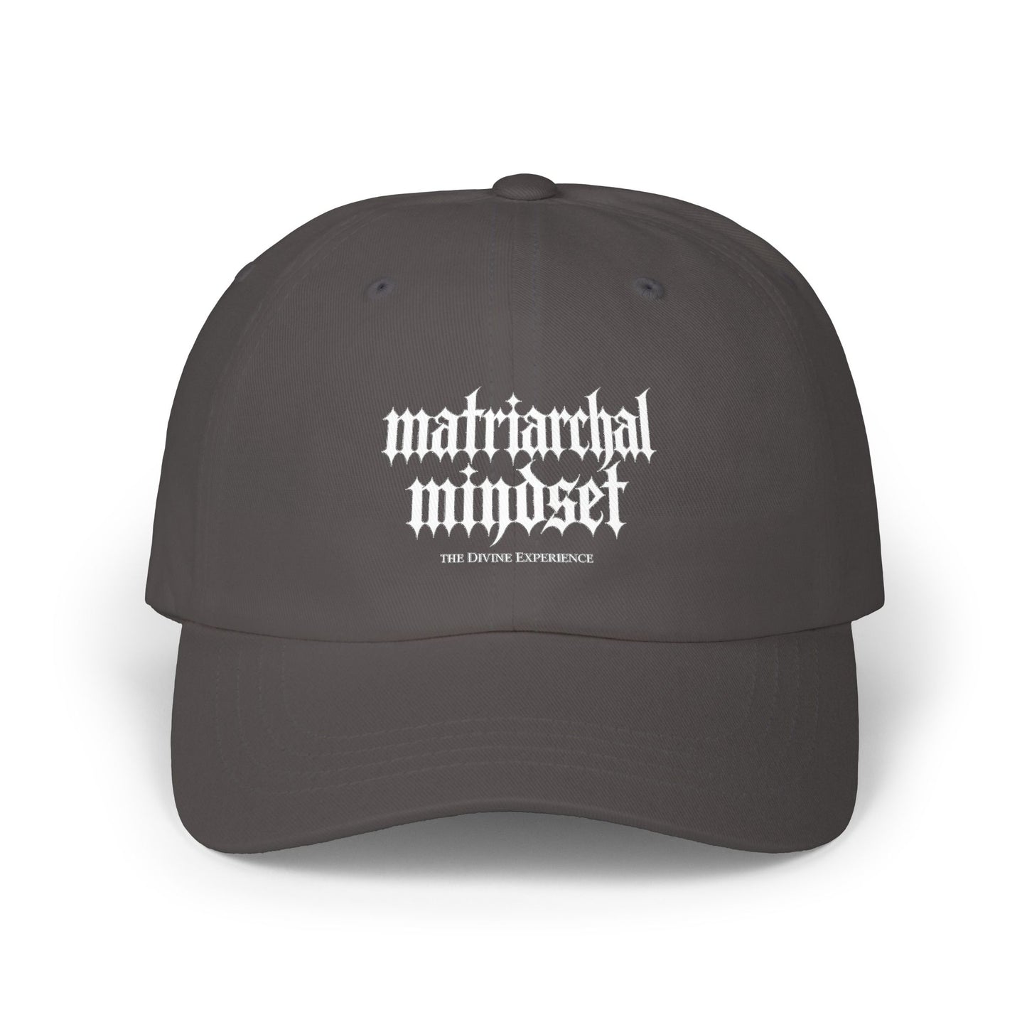 MATRIARCHAL MINDSET Embroidered Dad Cap — Feminist Statement Baseball Hat