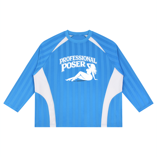 PROFESSIONAL POSER Unisex Color Block Jacquard Soccer Jersey