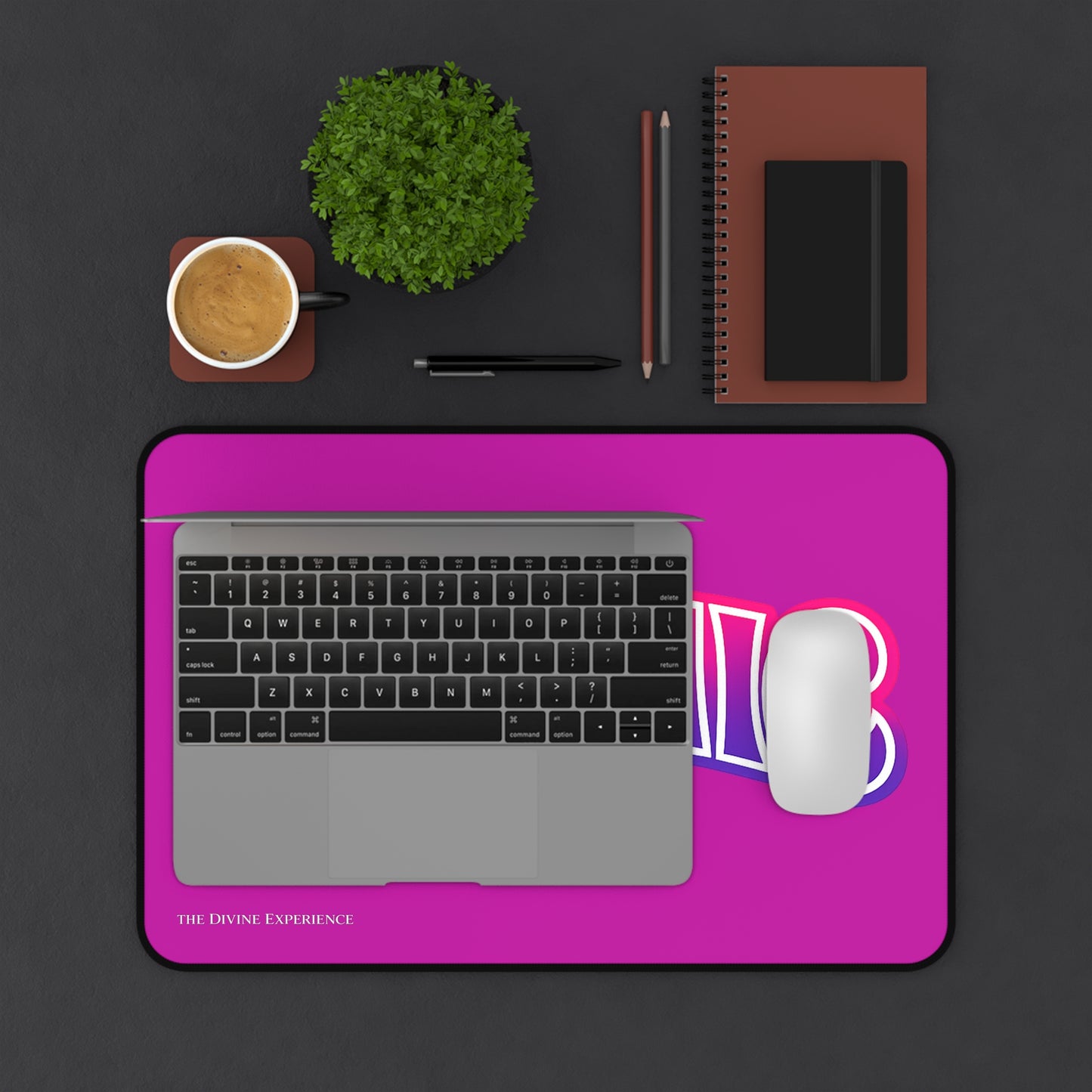 SAPPHIC Desk Mat — Pink & Purple Pride Keyboard Pad