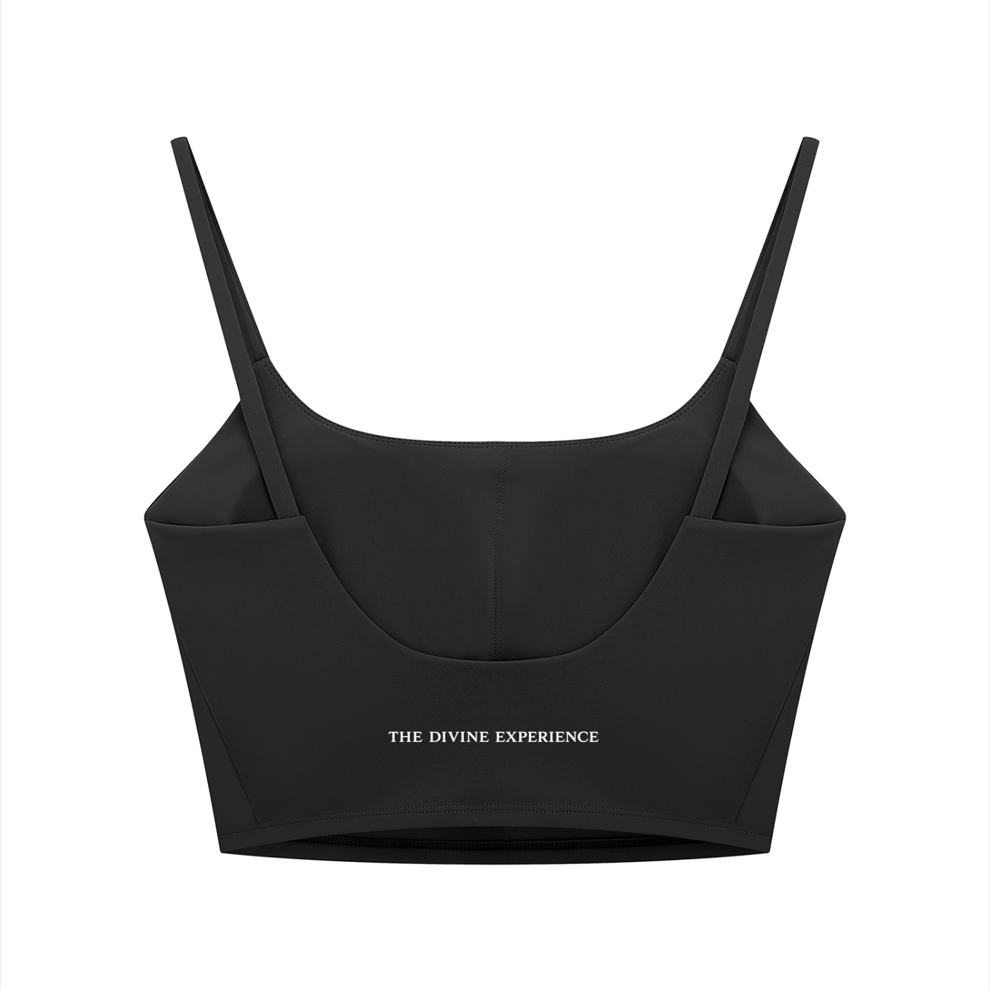 MY EYES ARE UP HERE Women's Solid Color Sports Bra