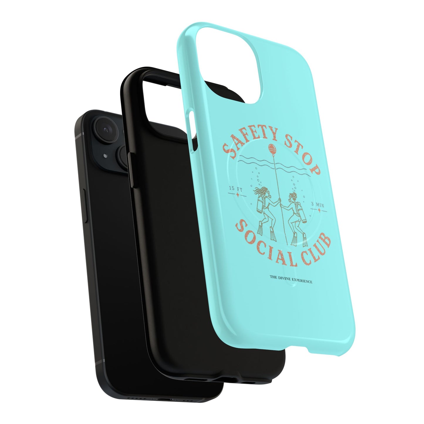SAFETY STOP SOCIAL CLUB SCUBA Phone Case — Scuba Diving Graphic Tough Magnetic Case