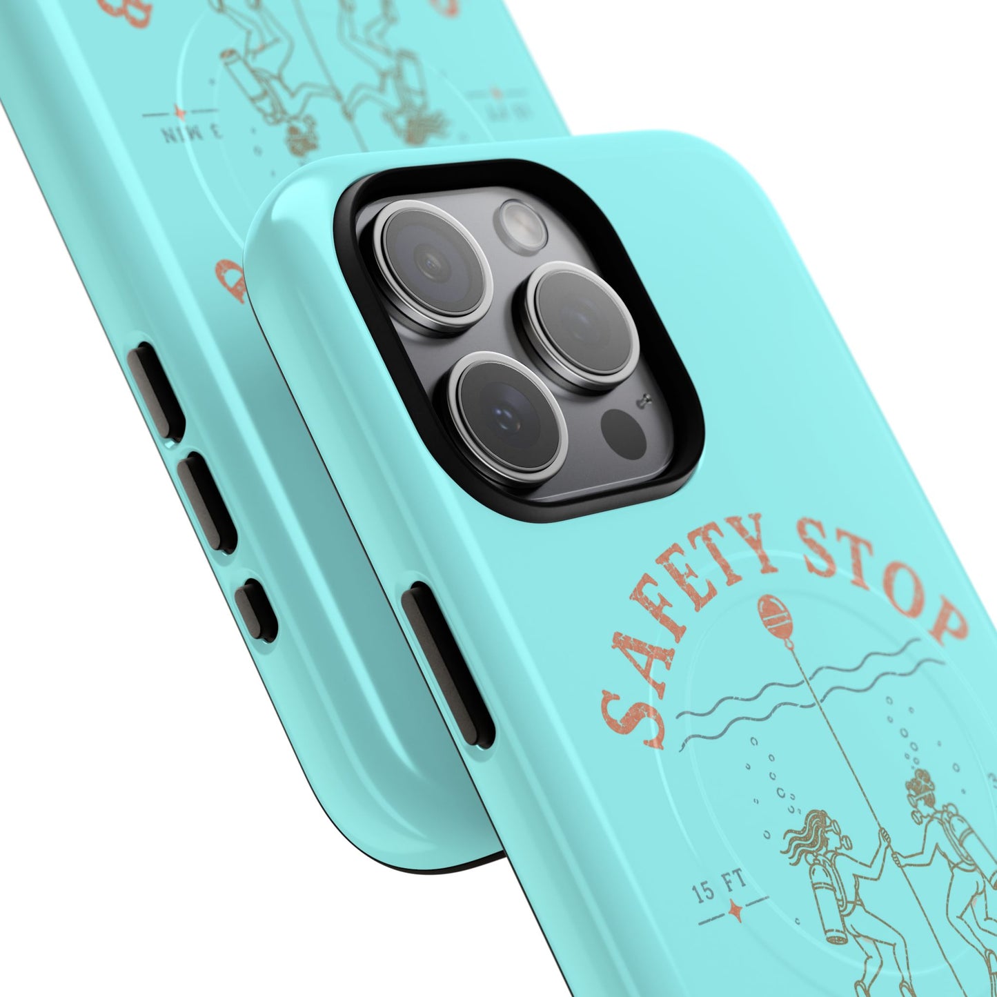 SAFETY STOP SOCIAL CLUB SCUBA Phone Case — Scuba Diving Graphic Tough Magnetic Case