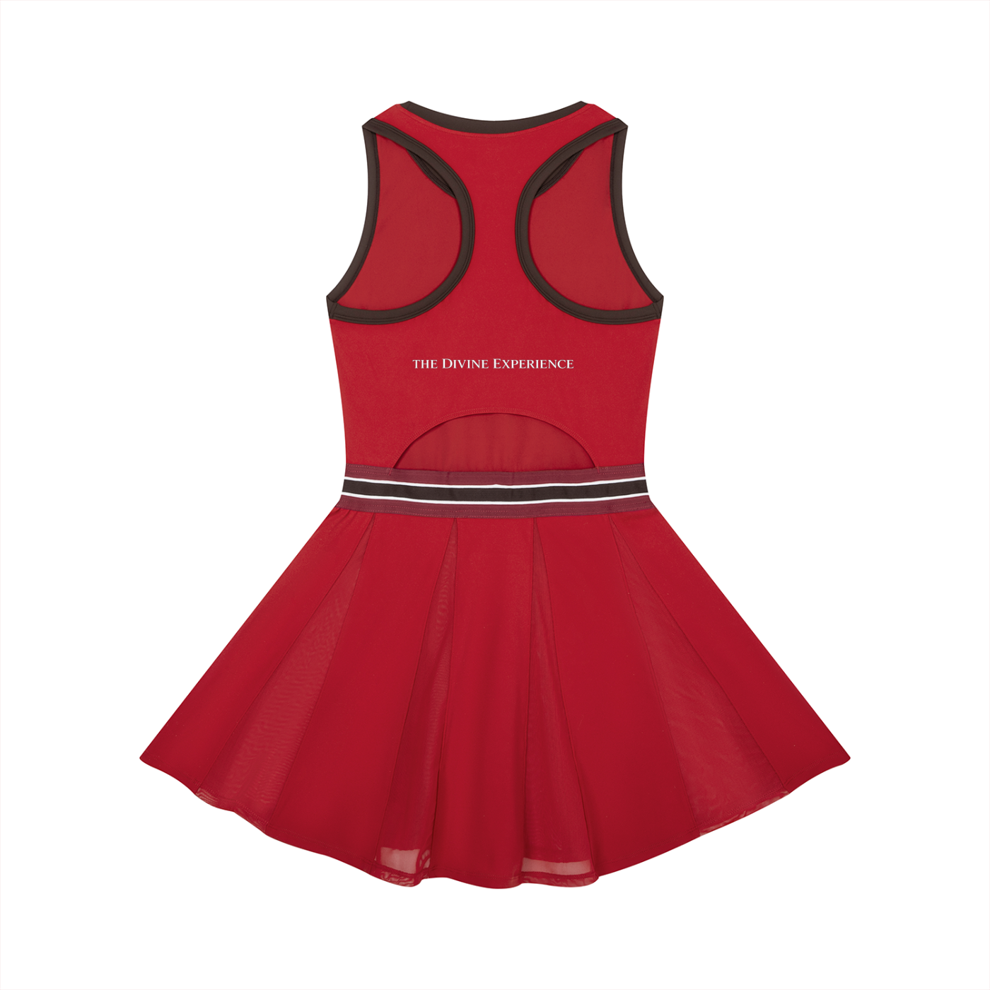 DIVINE EXPERIENCE Women's Color Block A-Line Sleeveless Dress
