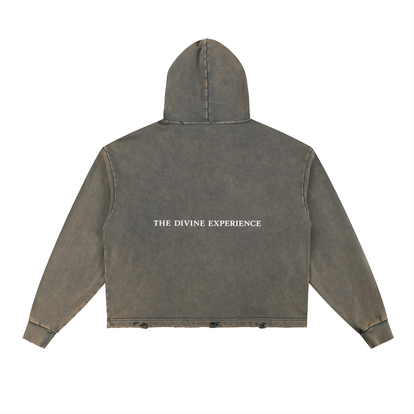 SUNSHINE Vintage Washed Frayed-Hem Hoodie