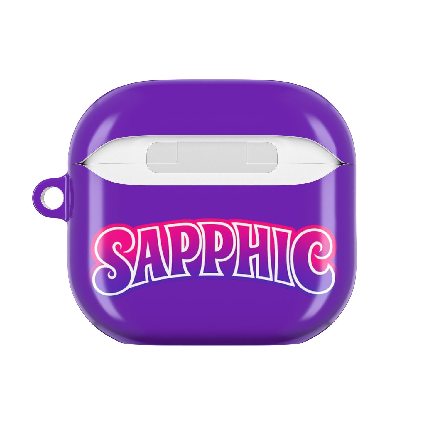 SAPPHIC AirPod Case — Purple “SAPPHIC” Designer Protective AirPods Case (The Divine Experience)