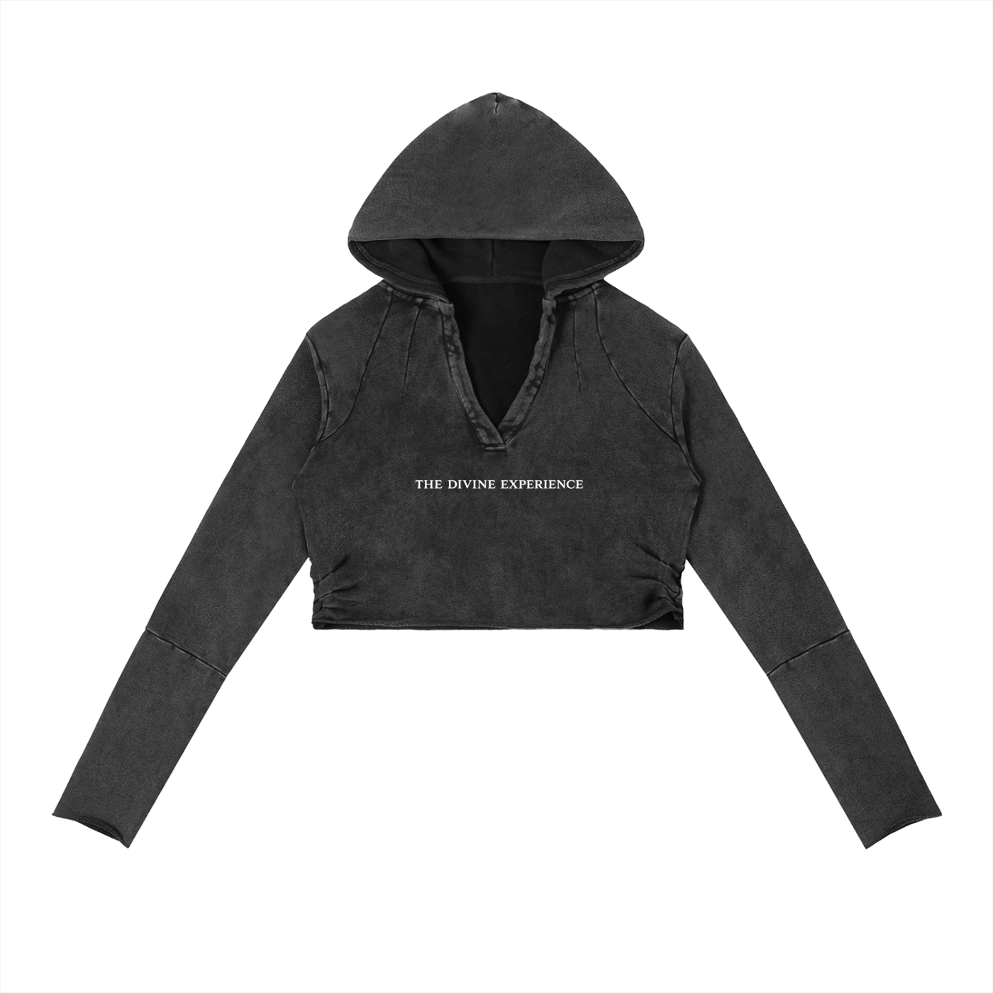 I PUT THE FAE IN FERAL Vintage Washed Raw Edge Hoodie