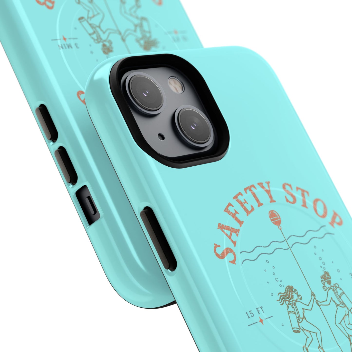SAFETY STOP SOCIAL CLUB SCUBA Phone Case — Scuba Diving Graphic Tough Magnetic Case