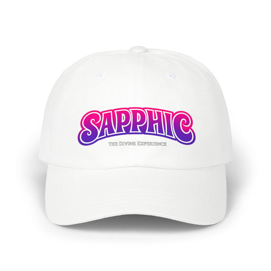 SAPPHIC Dad Cap - Rainbow Retro Pride Baseball Hat