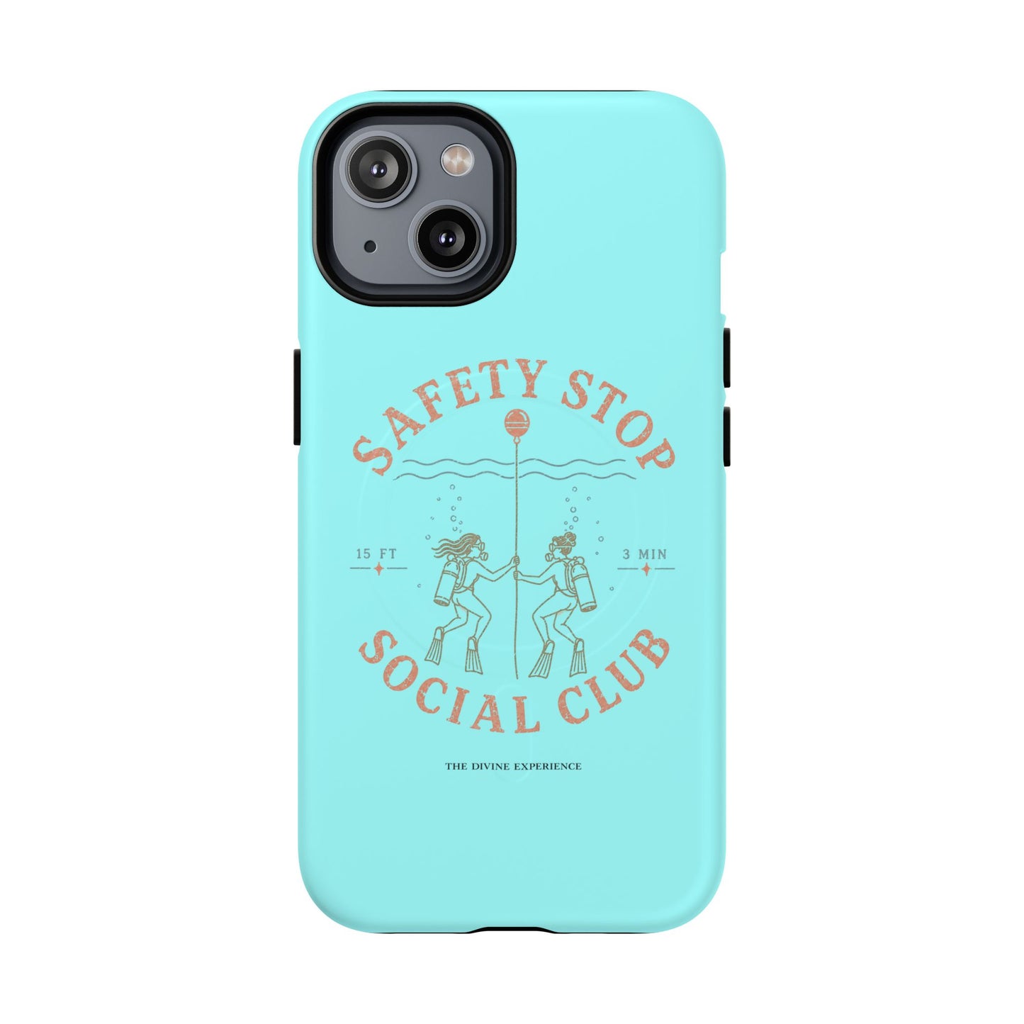 SAFETY STOP SOCIAL CLUB SCUBA Phone Case — Scuba Diving Graphic Tough Magnetic Case