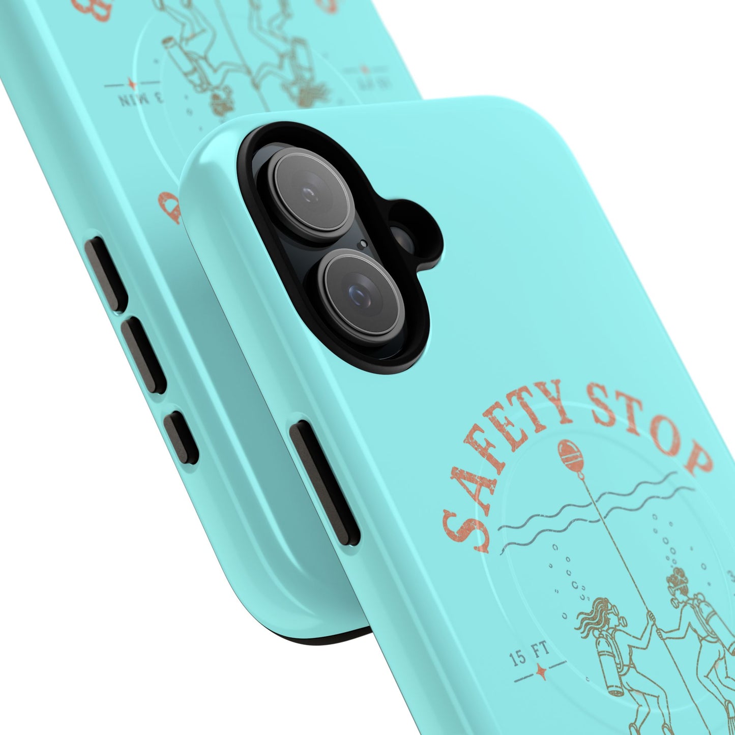 SAFETY STOP SOCIAL CLUB SCUBA Phone Case — Scuba Diving Graphic Tough Magnetic Case
