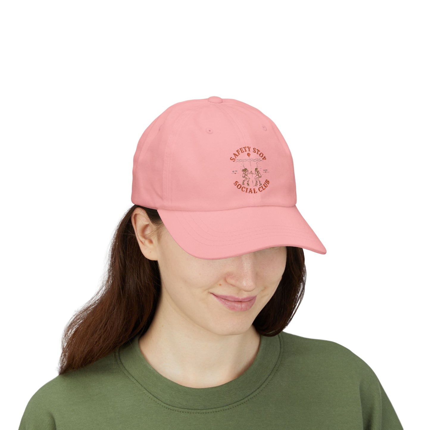 SAFETY STOP SOCIAL CLUB Scuba Cap – Vintage Motorcycle Club Embroidered Hat