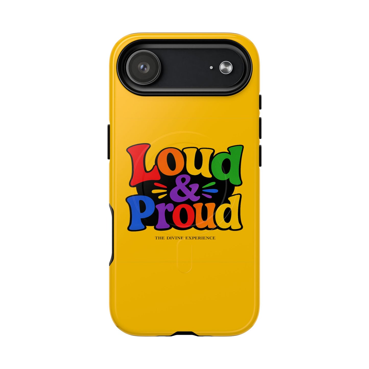 LOUD & PROUD LGBTQ Tough Magnetic Phone Case — Colorful Retro Pride Design