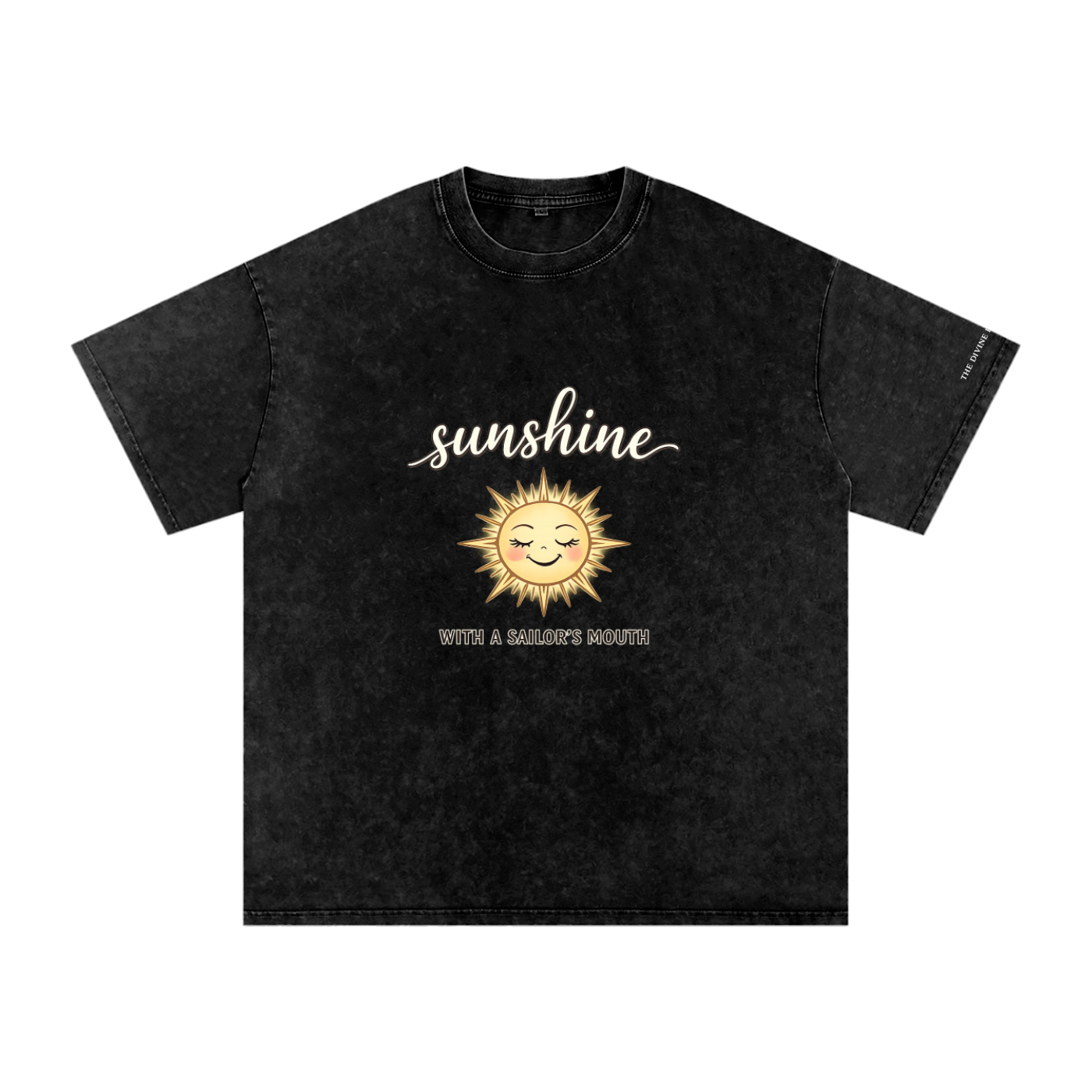SUNSHINE Snow Washed Oversized Cotton T-Shirt