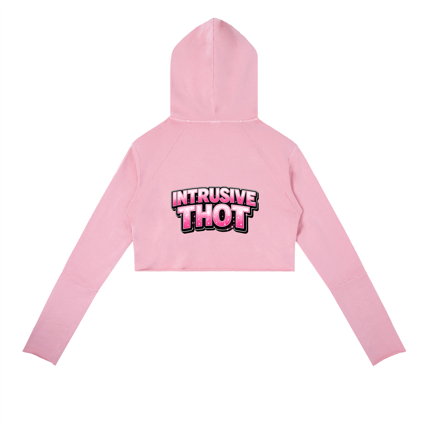 INTRUSIVE THOT Vintage Washed Raw Edge Hoodie