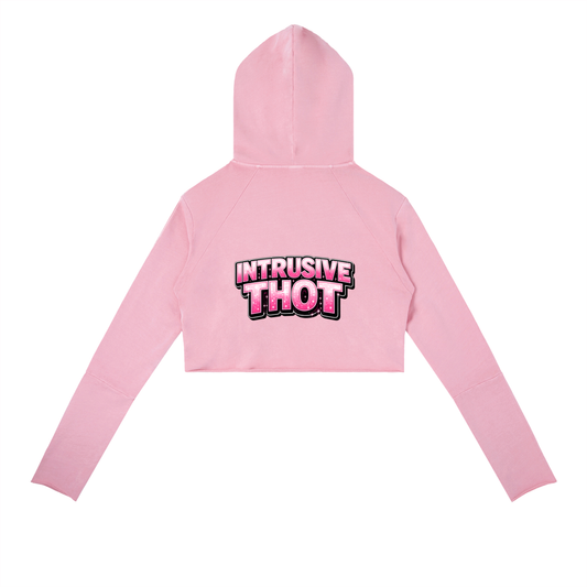 INTRUSIVE THOT Vintage Washed Raw Edge Hoodie