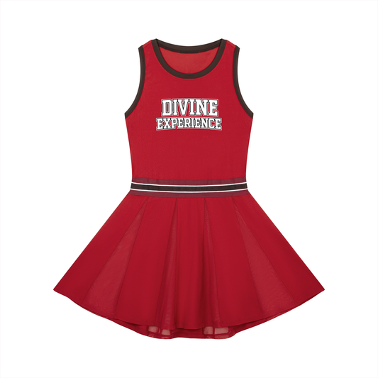 DIVINE EXPERIENCE Women's Color Block A-Line Sleeveless Dress