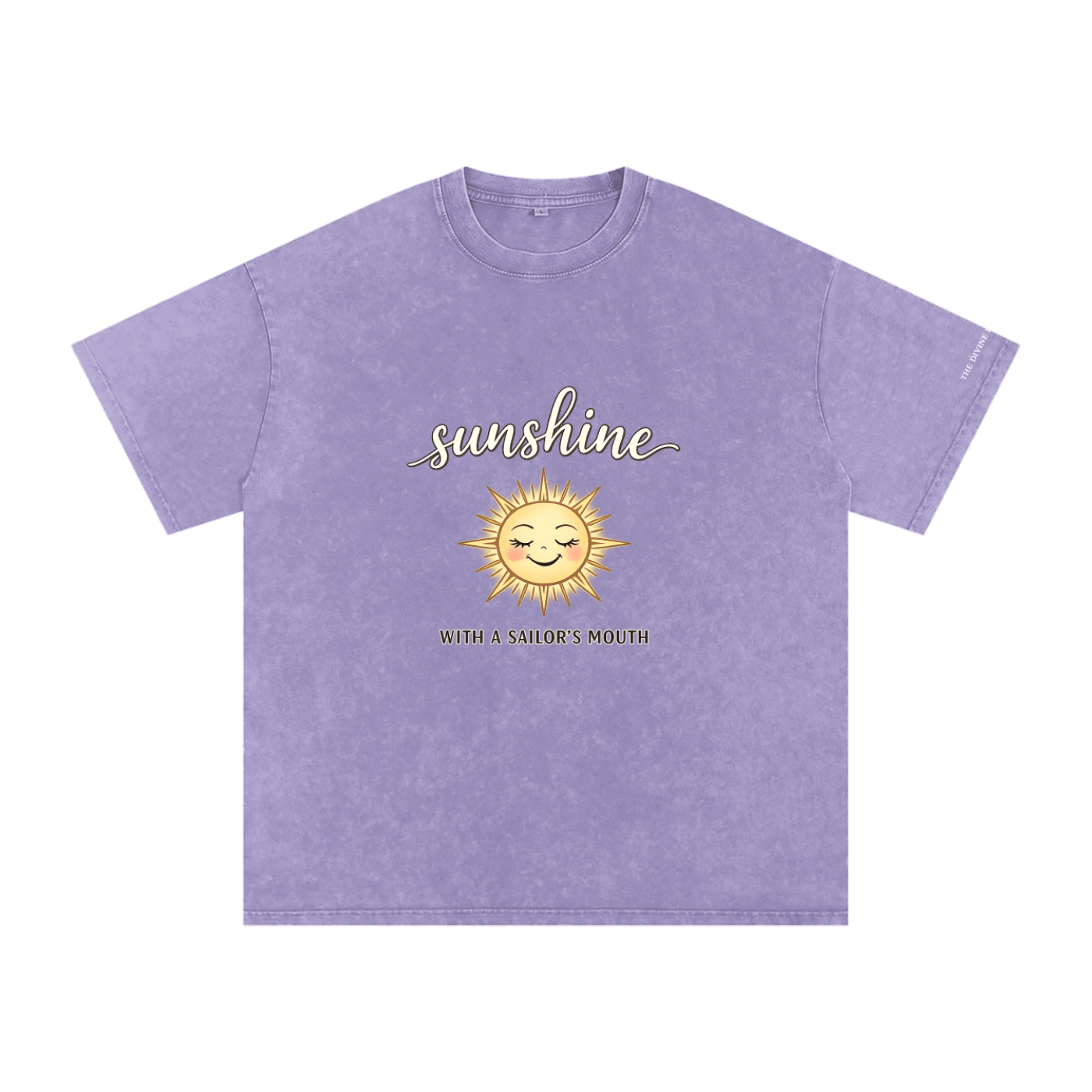 SUNSHINE Snow Washed Oversized Cotton T-Shirt