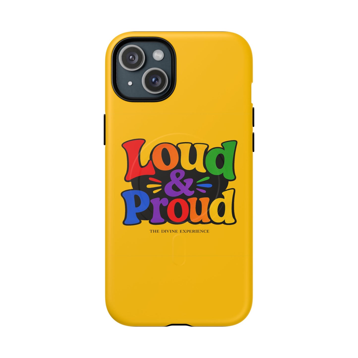 LOUD & PROUD LGBTQ Tough Magnetic Phone Case — Colorful Retro Pride Design