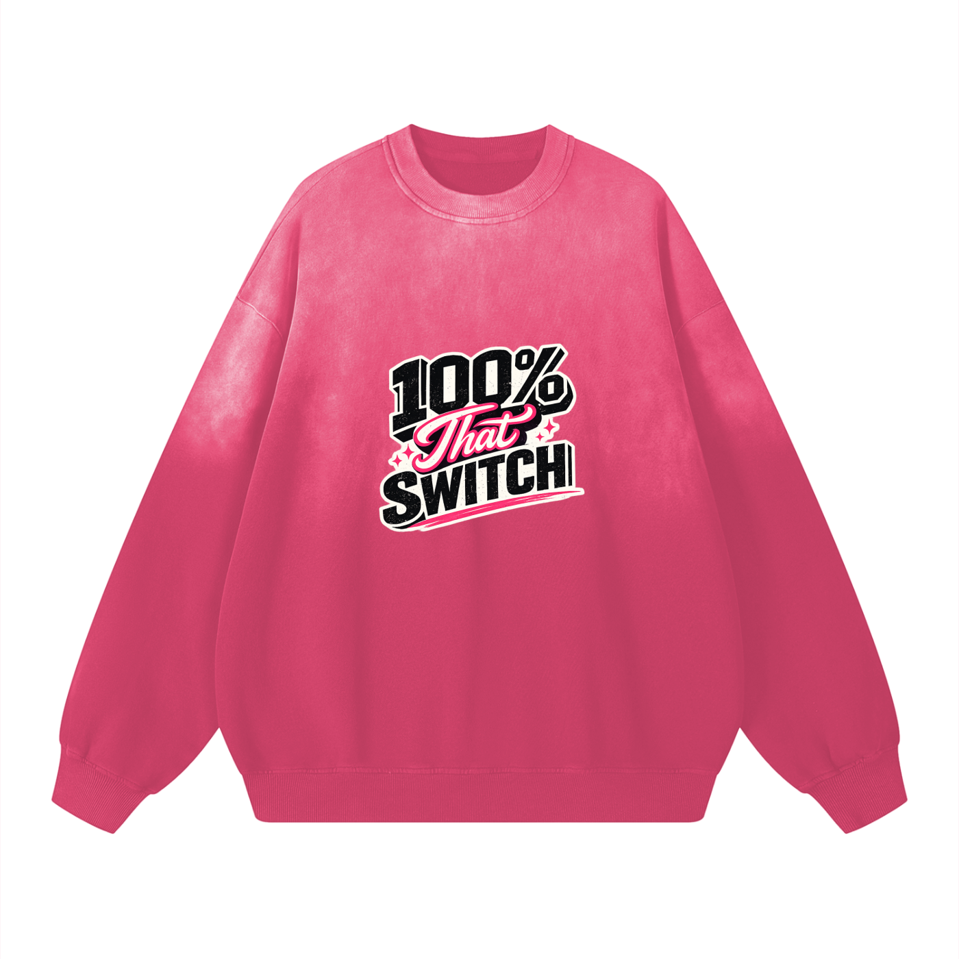 100% THAT SWITCH Sunfade Drop-Shoulder Cotton Sweatshirt