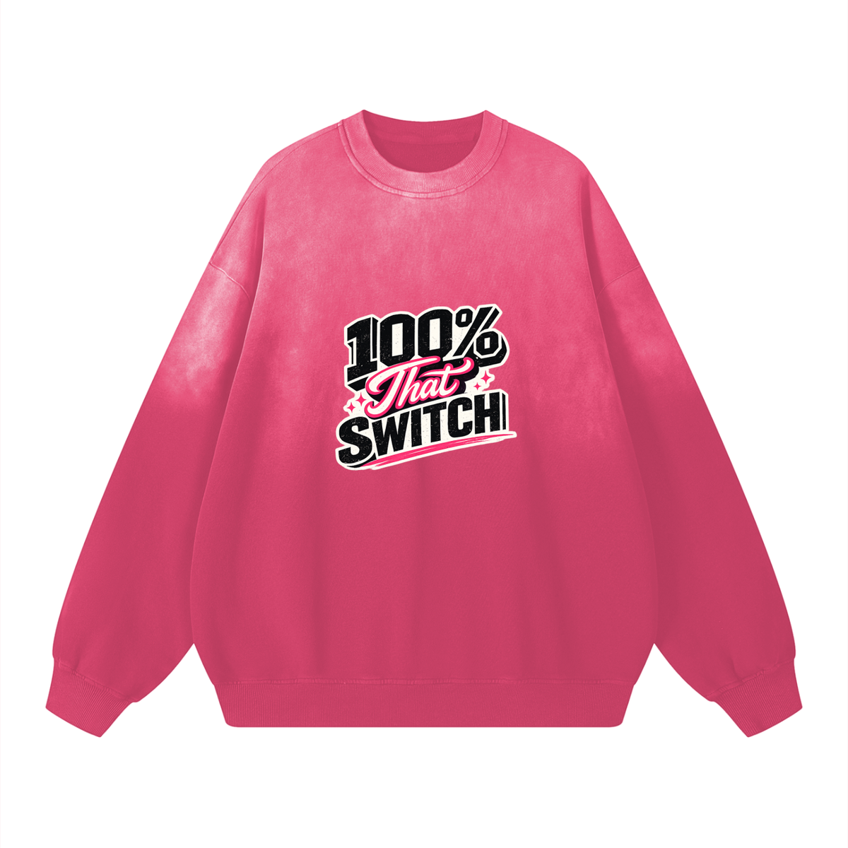 100% THAT SWITCH Sunfade Drop-Shoulder Cotton Sweatshirt