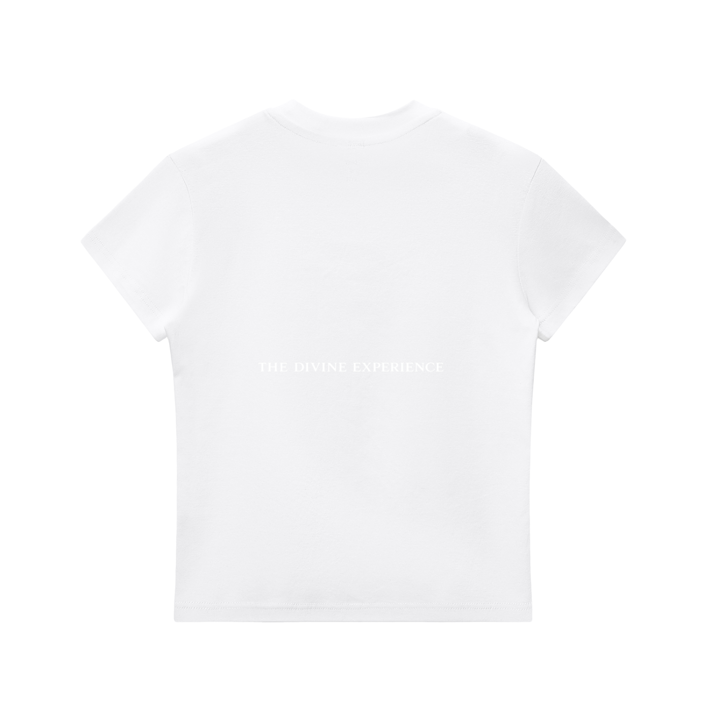 MY EYES ARE UP HERE Essential Bodycon Crewneck T-Shirt