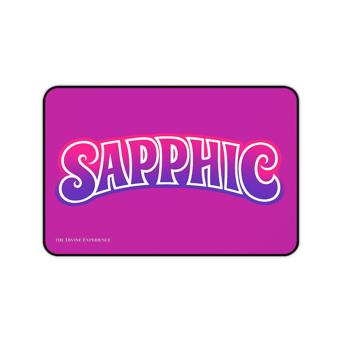 SAPPHIC Desk Mat — Pink & Purple Pride Keyboard Pad