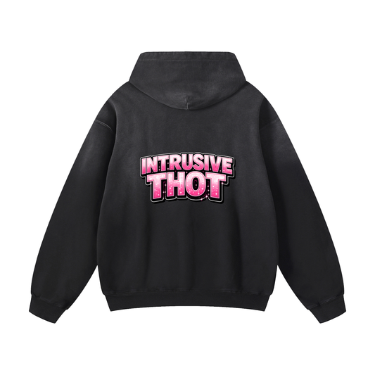 INTRUSIVE THOT Heavyweight Sunfade Oversized Hoodie