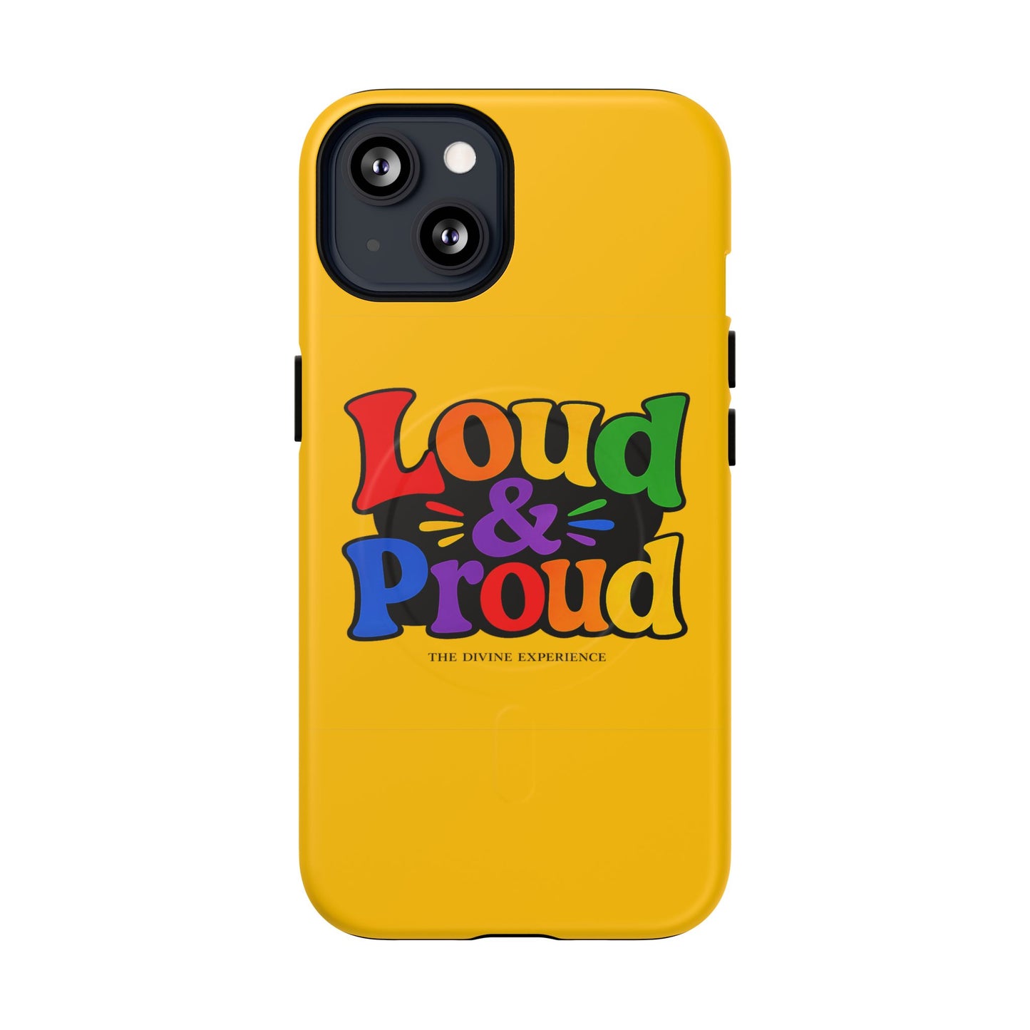 LOUD & PROUD LGBTQ Tough Magnetic Phone Case — Colorful Retro Pride Design
