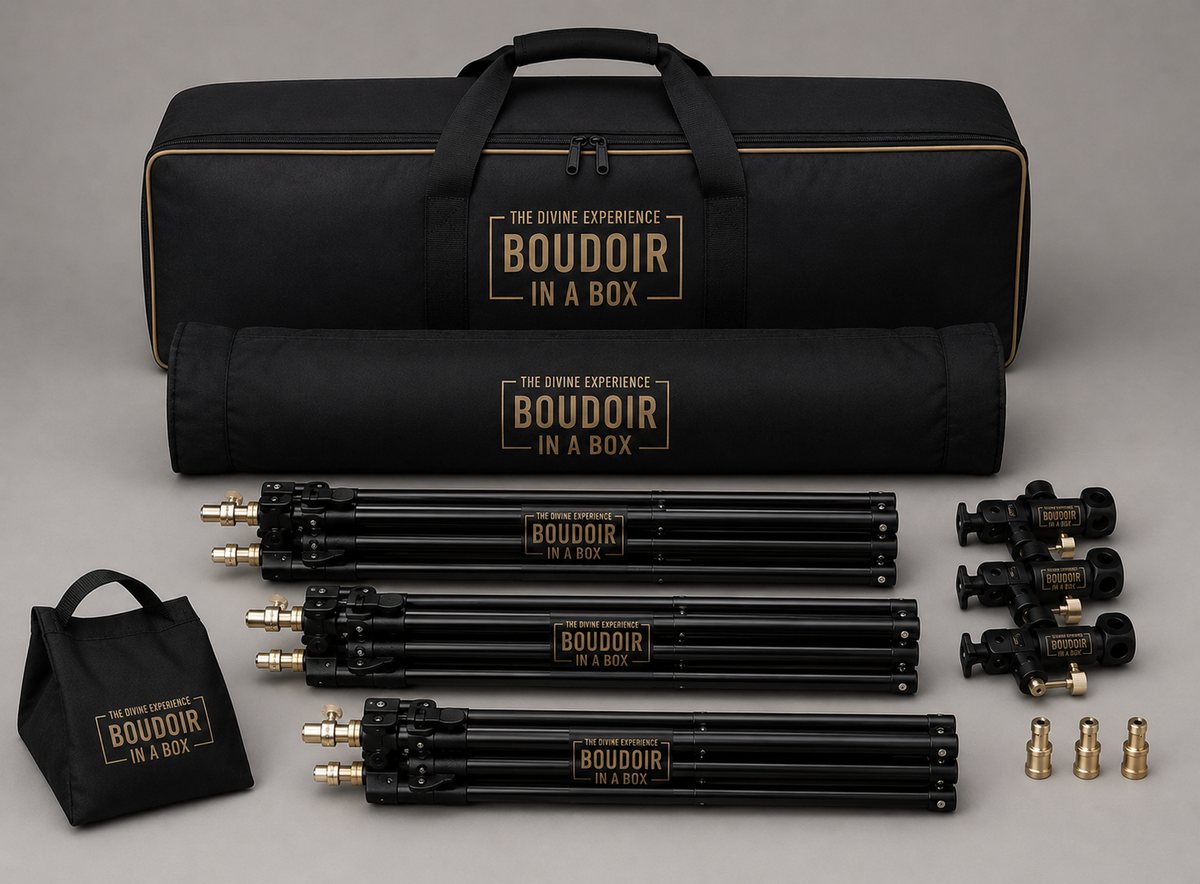 BOUDOIR IN A BOX PROFESSIONAL PHOTOGRAPHY LIGHT STAND KIT