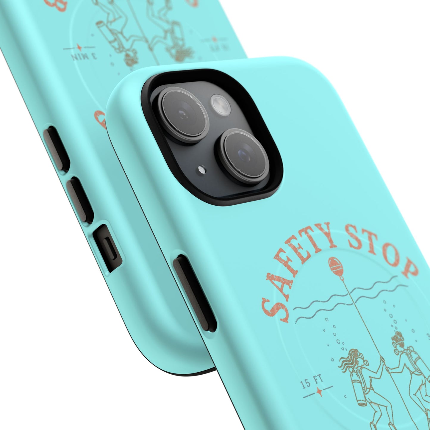SAFETY STOP SOCIAL CLUB SCUBA Phone Case — Scuba Diving Graphic Tough Magnetic Case