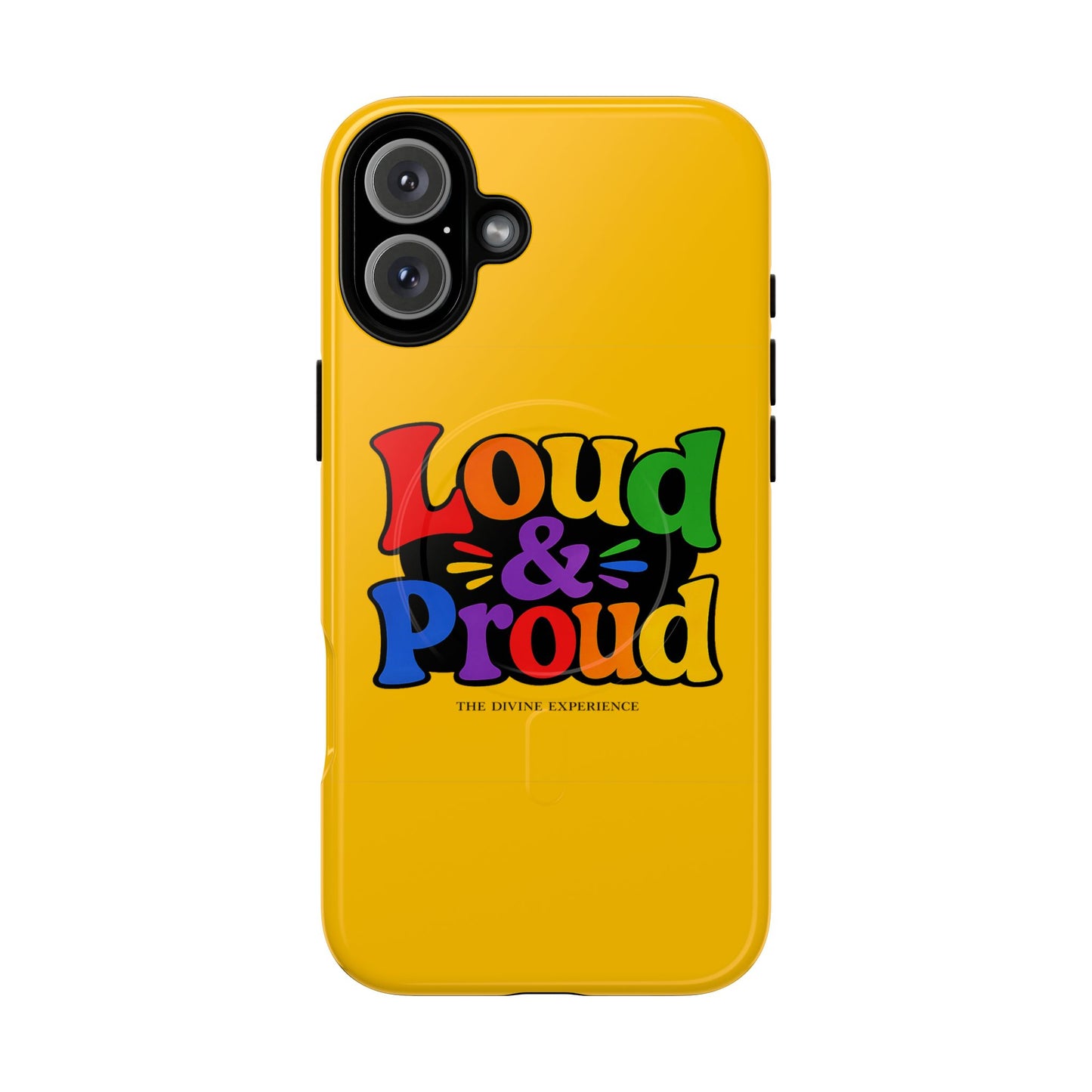 LOUD & PROUD LGBTQ Tough Magnetic Phone Case — Colorful Retro Pride Design