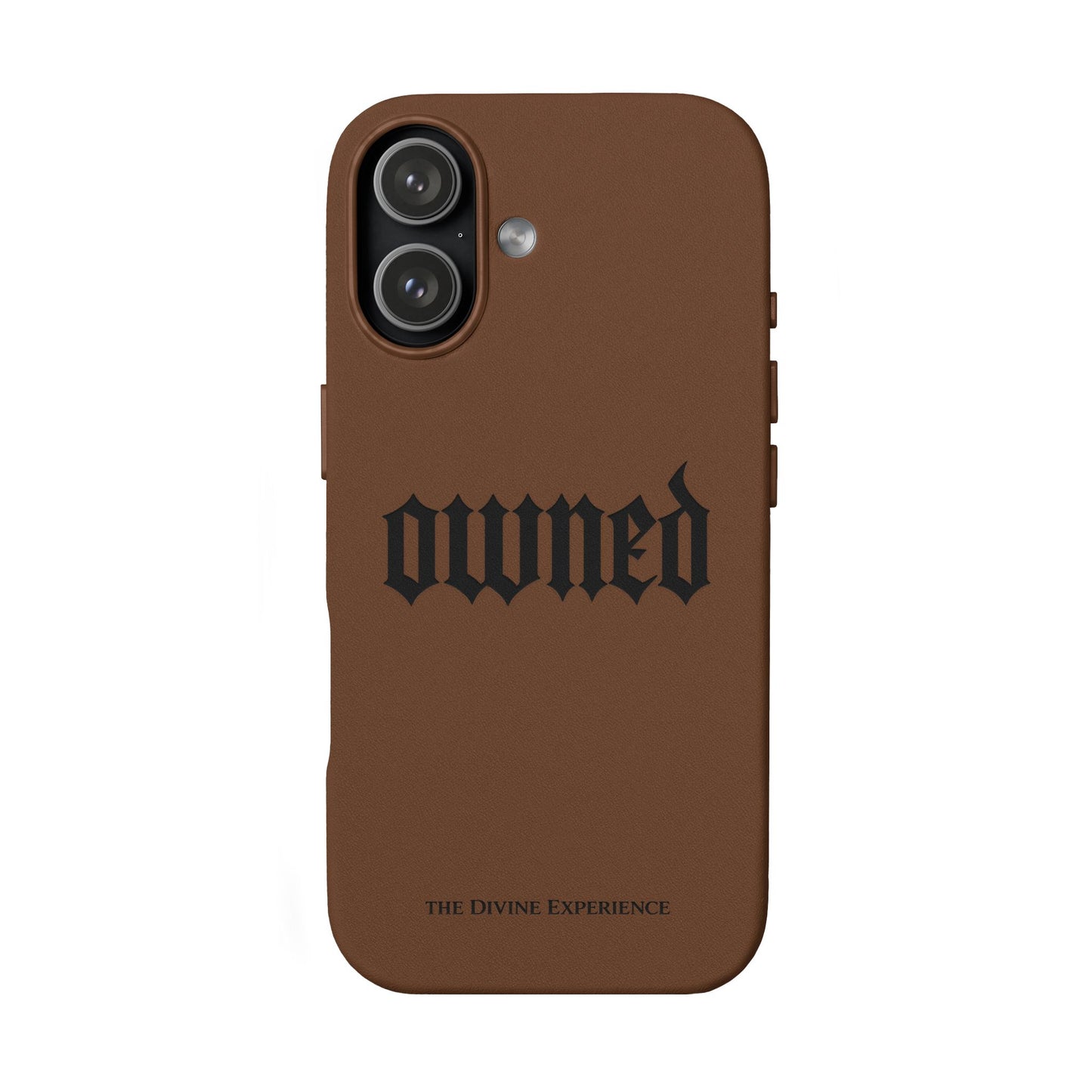 OWNED PU Leather Phone Case — BDSM Engraved Gothic Design