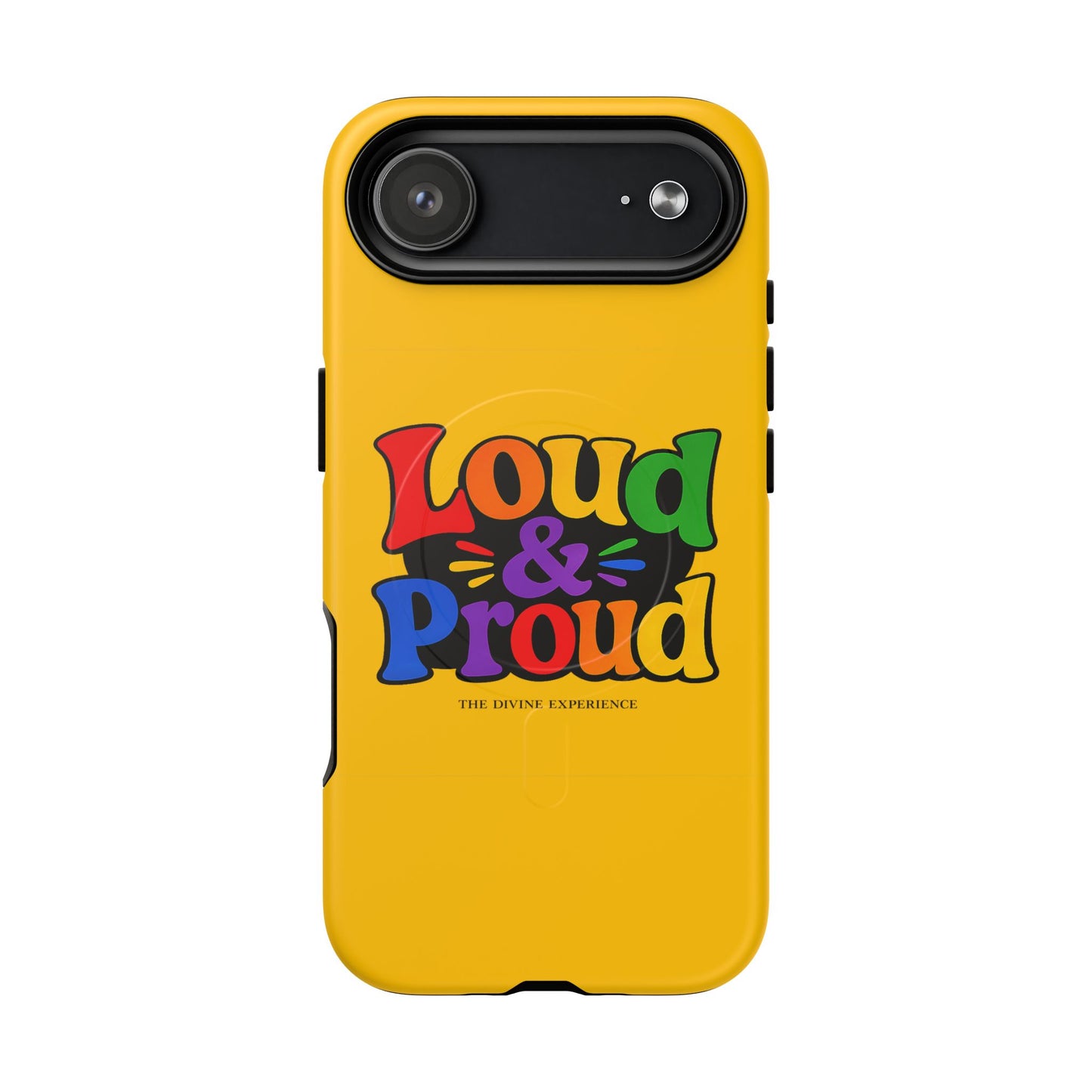 LOUD & PROUD LGBTQ Tough Magnetic Phone Case — Colorful Retro Pride Design