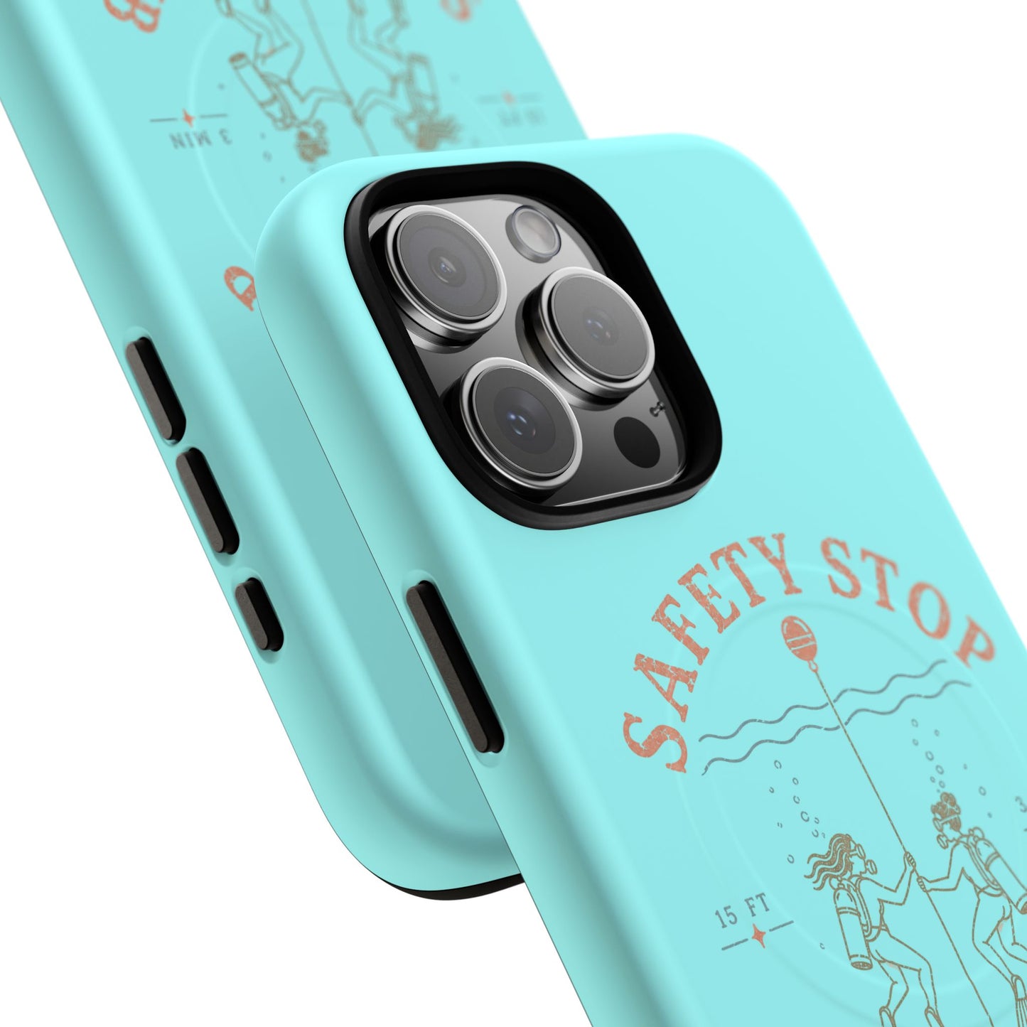 SAFETY STOP SOCIAL CLUB SCUBA Phone Case — Scuba Diving Graphic Tough Magnetic Case