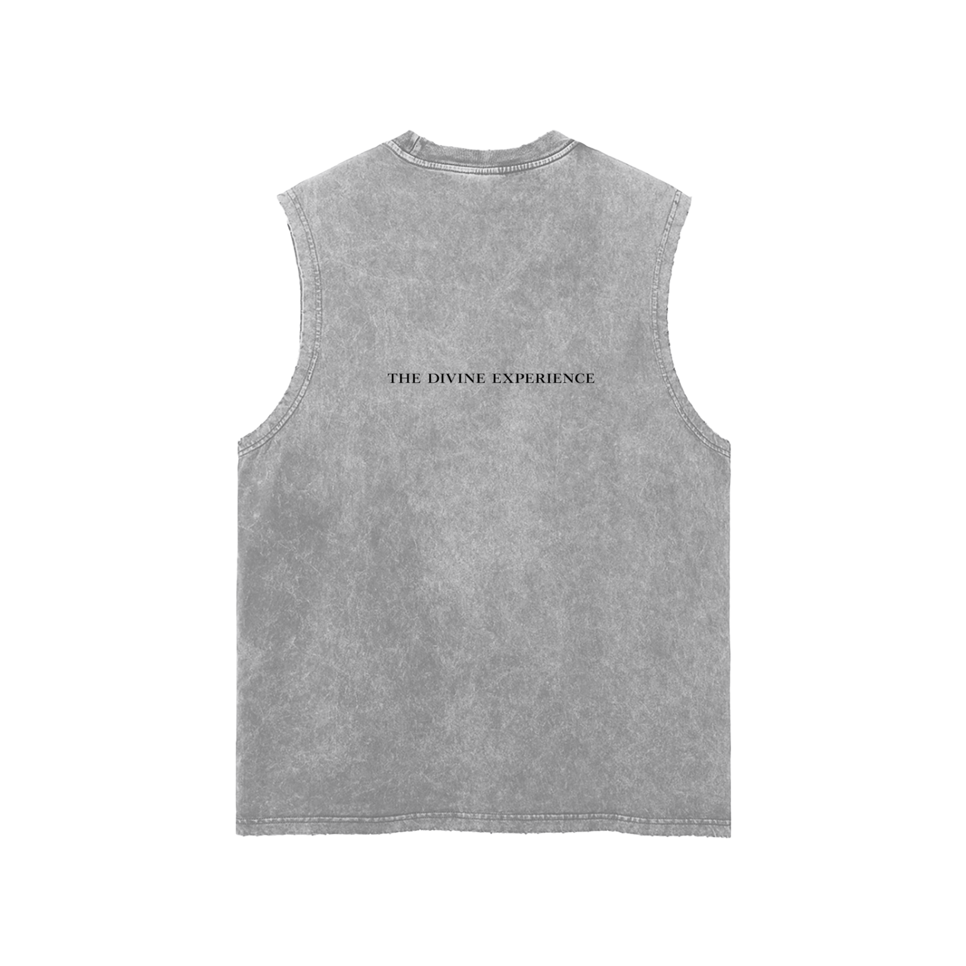PROFESSIONAL POSER Snow Washed Frayed Hem Tank Top